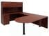Cherry Peninsula U-Shaped Workstation w/Hutch 