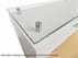 Emerge Glass Top L-Shaped Reception Desk w/Drawers & LED Light - 66