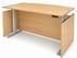 Maple Adjustable Height Bow Front Desk