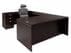 Mocha Laminate Straight Front U-Workstation