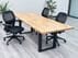 8' x 3' or 6' x 4' Sophisticate Series Solid Wood Electric Lift Meeting Table