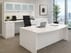 White Kneespace Credenza