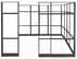 10' x 10' x 7'H Clear Glass Modular Office w/ Black Frame - Add-On Cubicle