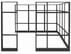 10' x 10' x 7'H Clear Glass Modular Office w/ Black Frame - Add-On Cubicle
