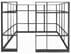 10' x 10' x 7'H Clear Glass Modular Office w/ Black Frame - Starter Cubicle
