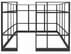 10' x 10' x 7'H Clear Glass Modular Office w/ Black Frame - Starter Cubicle