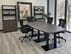 8' x 4' Boat Shape Conference Table with Black Steel Bases - Other Sizes Available