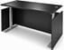 Black Adjustable Height Manager's Desk