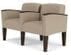 Belmont 2-Seater w/ Center Arm in Upgrade Fabric or Healthcare Vinyl