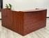 L-Shaped Cherry Laminate Reception Desk w/Drawers