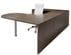 Modern Walnut Peninsula U-Shaped Workstation