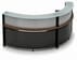 120 Degree Glass Top Reception Desk