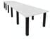 15' x 4' Conference Table w/Square Post Legs