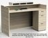 5'W Contrasts Custom Standing Height Reception Desk w/ Drawers