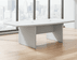 8' White Boat Shaped Conference Table