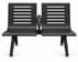 Ascend Steel Public Seating Series - 2-Seat Beam Seater in Black Shadow