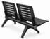 Ascend Steel Public Seating Series - 2-Seat Beam Seater in Black Shadow