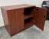 Cherry Laminate 2-Door Locking Storage Cabinet