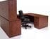 Cherry Laminate Straight Front U-Workstation w/Hutch