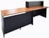Glass Top Wheelchair Accessible Reception Desk in Cherry