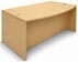 Maple Bow Front Conference Desk w/6 Drawers
