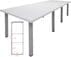 11' x 4' Post Leg Conference Table
