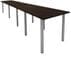16' x 4' Standing Height Conference Table w/Round Post Legs