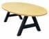 8' Oval Conference Table with Metal A-Frame Base - More Sizes Available