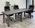 8' x 3' Rectangular Meeting Room Table w/ Raw Steel Legs