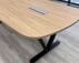 8' Beaumont Steel V-Leg Conference Table with 6 Elementa Chairs in Black Set