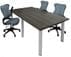 Conference Tables w/ Round Post Legs in 6' x 4' Size - See Other Sizes & Color Below