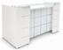 Glass Front Reception Desk in 5 Colors!