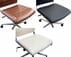 Padded Modern Classic Armless Leather Mid Back Stool w/ 23