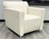 Cream Leather Lounge / Reception Seating - Cream Leather Club Chair