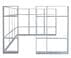 10' x 10' x 7'H Clear Glass Modular Office - Add-On Cubicle