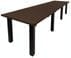 12' x 3' Conference Table w/Square Post Legs