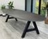 12' Oval Conference Table with Metal A-Frame Base