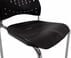300 lb. Capacity Black Mobile Stacking Guest Chair