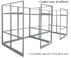 6' x 6' x 7'H Clear Glass Modular Office - Add-On Cubicle