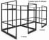 9' x 9' x 7'H Clear Glass Modular Office w/ Black Frame - Add-On Cubicle