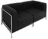 Black Tufted Modular 2-Seat Loveseat