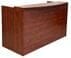 Rectangular Cherry Laminate Reception Desk with Drawers