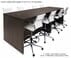 Team Standing Height Meeting Table in Charcoal