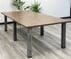 8' x 4' Rectangular Meeting Room Table w/ Raw Steel Legs