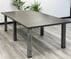8' x 4' Rectangular Meeting Room Table w/ Raw Steel Legs
