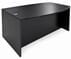 Black Bow Front Conference Desk w/6 Drawers