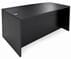 Black Rectangular Executive Desk w/6 Drawers