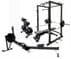 Complete Free Weight Set with Power Rack, Bench and Air Resistance Rower