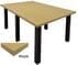 Conference Tables w/Square Black Legs In Several Colors 6' to 16' Long.  6' x 4' Size-See Other Sizes Below