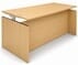 Maple Adjustable Height Rectangular Front Desk